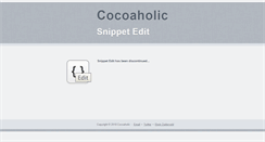 Desktop Screenshot of cocoaholic.com