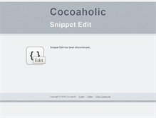 Tablet Screenshot of cocoaholic.com